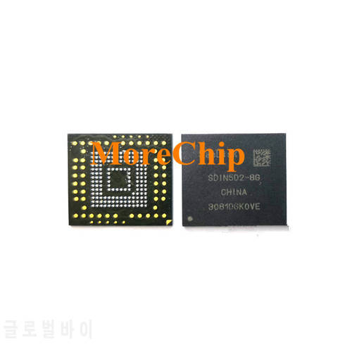 SDIN5D2-8G eMMC NAND flash memory BGA IC Chip 2pcs/lot