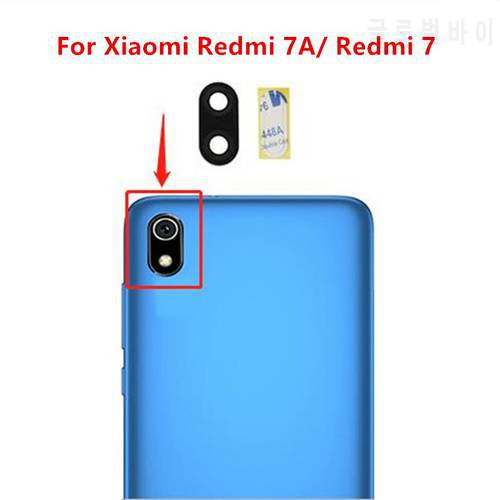 2pcs for Xiaomi Redmi 7A /redmi 7 Camera Glass Lens Back Rear Camera Glass Lens Replacement Repair Spare Parts with Glue