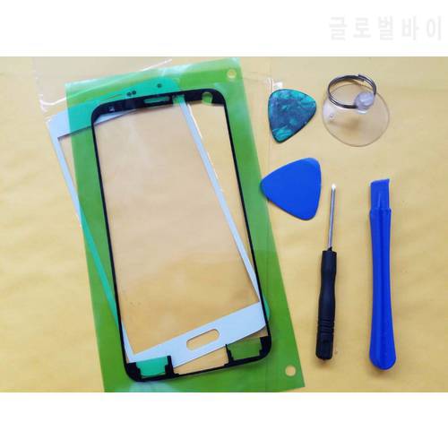 Replacement LCD Touch Screen Front Glass Outer Lens For samsung S5 i9600 G900 S5 Mini G800+ Adhesive tools