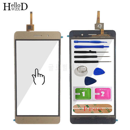 5.5&39&39 Mobile Phone Touch Glass Touch Screen Glass For Bluboo Maya Digitizer Panel Front Glass Lens Sensor Capacitive Adhesive