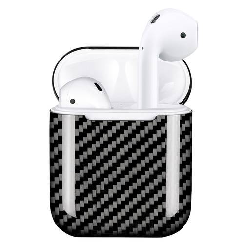 Dust Plug Fitted Cases for AirPods Case Cover Real Carbon Fiber Case Ultra Thin Protector for Apple AirPods Earphone Case