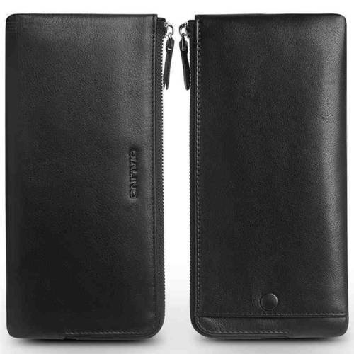 Functions Genuine Leather Pocket Pouch Cover for Samsung Galaxy Note10 Plus Stylish Business Bag Wallet Card Slots Shell Case