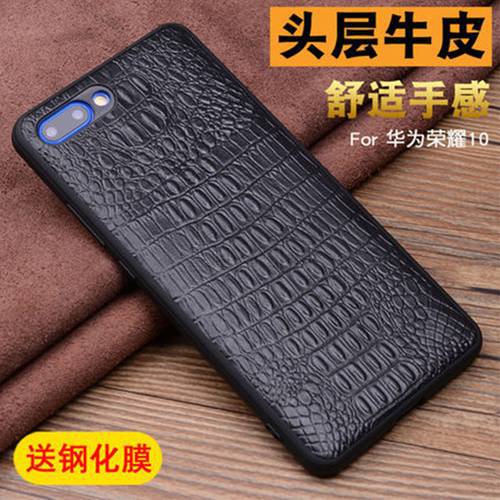 Luxury Handmade Custom Back Case for Huawei Honor 10 Genuine Cow Leather Phone Cover Skin for Fundas Huawei Honor10 Fashion capa
