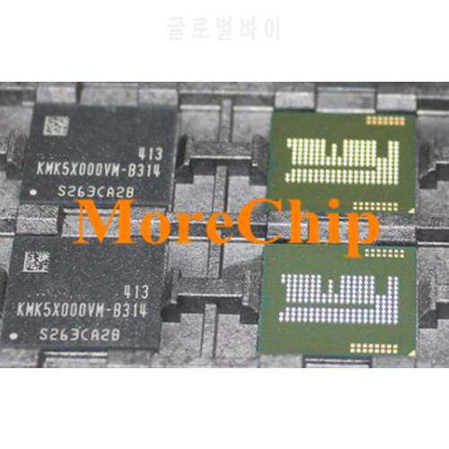 KMK5X000VM-B314 EMCP32+8 eMMC NAND Flash Memory IC BGA162 4GB Chip Storage Chip Soldered Ball Pins 3pcs/lot