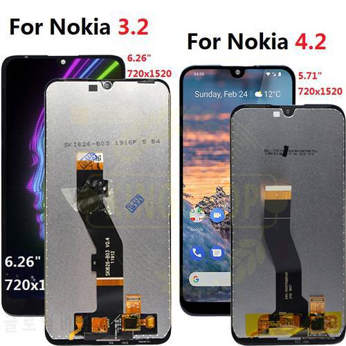 For Nokia 3.2 LCD TA-1156 1159 1164 Display with frame Touch Screen Digitizer Assembly Replacement For Nokia 4.2 lcd TA-1184,