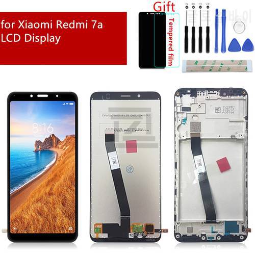 For Xiaomi Redmi 7A LCD Display Touch Screen Digitizer Assembly With Frame For Redmi 7a Display Replacement Repair Spare Parts