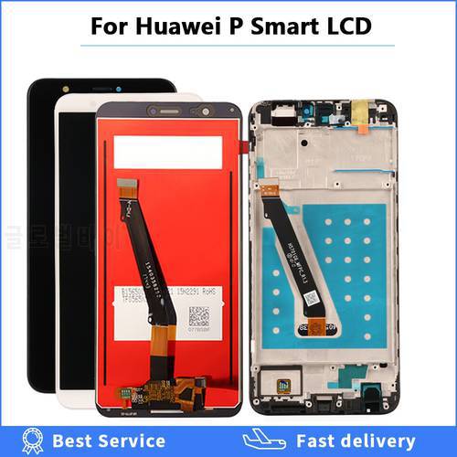 Top quality Screen For Huawei P Smart LCD Display Touch Digitizer Assembly For Huawei P Smart LCD With Frame FIG LX1 L21 L22 lcd