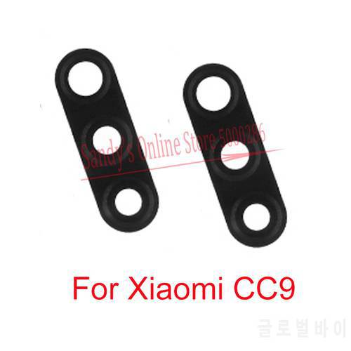 With Adhesive Sticker Rear Back Camera Glass Lens For Xiaomi Mi CC9 Big Back Main Camera Lens Glass Cover For Mi CC9 Spare Parts