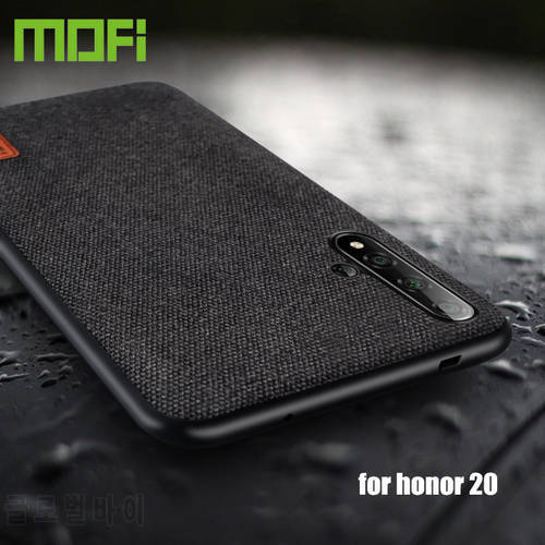 MOFi For Huawei Honor 20 Case Huawei Honor 20 Pro MOFi Case Original Back Cover Fabric Cloth Silicone Capas Protective Cases