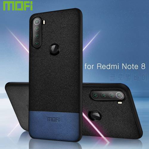 For Xiaomi Redmi Note 8 Case Cover MOFi Original Redmi Note 8 Pro Back Cover Magnet Fabric Cloth Note8 Shockproof Hard Case