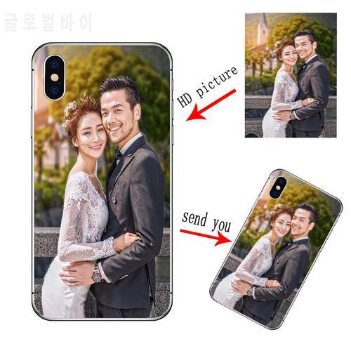 Customized DIY Phone Case For iPhone 13 X XS Max 8 7 6s Plus iphone 14 12 11Pro Max se 2020 Printed Soft Cover Custom Photo Case