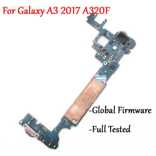 Tested Work Unlock Motherboard For Samsung Galaxy A3 2017 A320 A320F A320FD Logic Circuit Electronic Panel Full Chips Global ROM