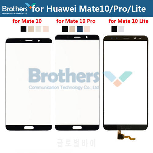 Front Outer Glass Lens For Huawei Mate 10 10Pro 10 Lite Touch Screen Glass for Huawei Mate 10 Lite Touch Glass Digitizer Tested