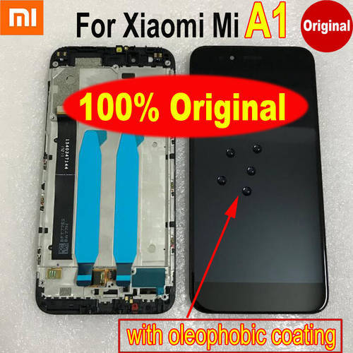 Best Working 100% Original Mi5x LCD Display Touch Screen Digitizer Assembly Sensor with Frame For Xiaomi Mi A1 MiA1 MA1 5X M5X