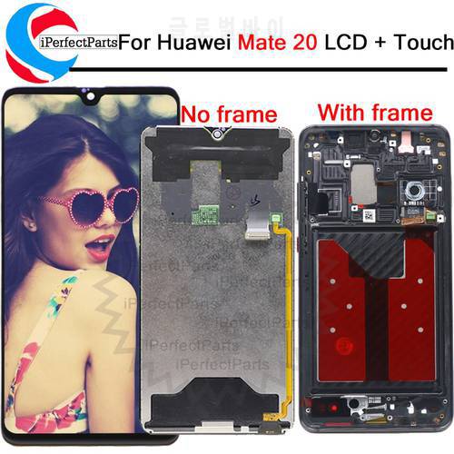 6.53&39&39 For Huawei mate 20 LCD Display Touch Screen Digitizer Assembly Replacement For Huawei mate 20 LCD HMA-L29 L09 LX9 AL00