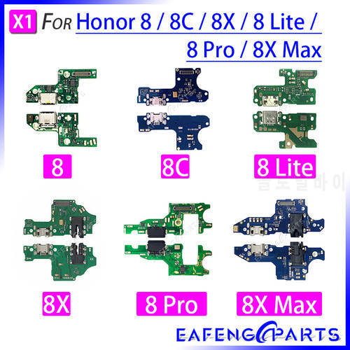 Charger PCB Flex For Huawei Honor 8 Lite 8 Pro Max USB Port Connector With Mic Charging Dock Flex Cable For 8C 8X