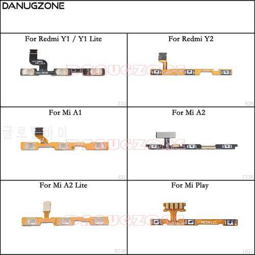Power Button On / Off Volume Mute Switch Button Flex Cable For Xiaomi Mi A1 A2 Lite Play / Redmi Y1 Lite Y2
