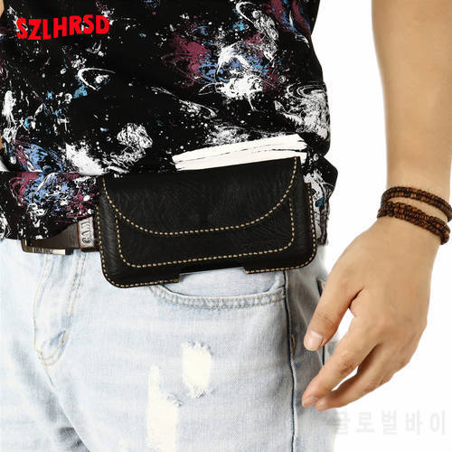 card Belt Waist Bag business high-grade Genuine Leather case Cover For Cosmo Communicator