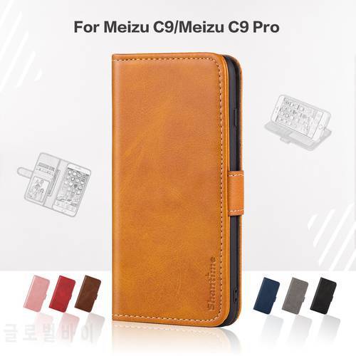 Flip Cover For Meizu C9 Business Case Leather Luxury With Magnet Wallet Case For Meizu C9 Pro Phone Cover