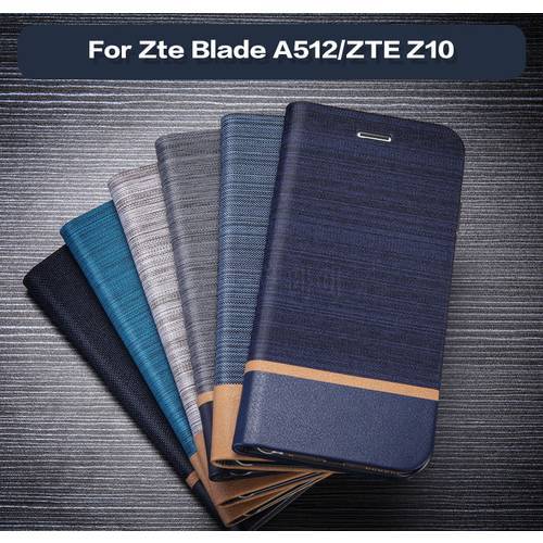 Business Leather Phone Bag Case For Zte Blade A512 Flip Book Case Tpu Soft Silicone Back Cover For Zte A512 Z10 Card Slot Case