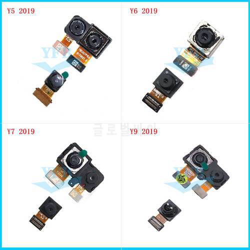 For Huawei Y5 Y6 Y7 Y9 Prime 2019 Rear Back Camera Front Camera Module Big Small Camera Flex Cable Parts