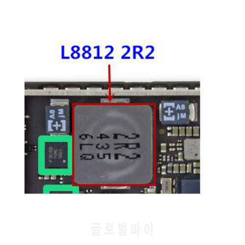 10pcs/lot, for IPAD 6 AIR2 AIR 2 A1566 A1567 L8812 Big Larger coil inductor 2R2 on logic board fix part