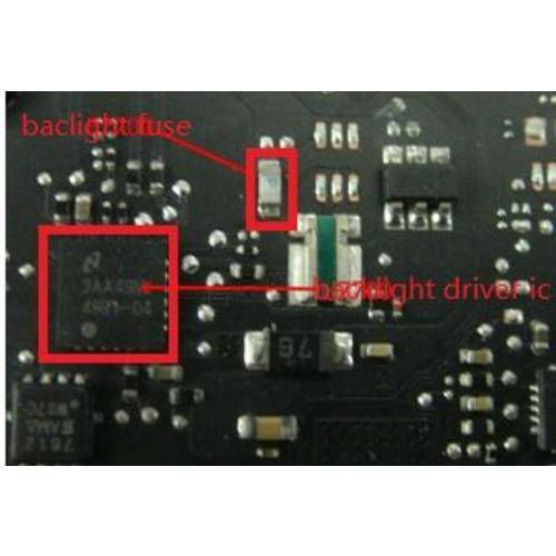 2pair/LOT=4PCS BackLight IC Chip And Backlight fuse for Macbook pro 13