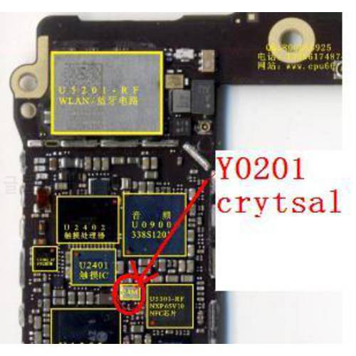 10pcs/lot For iPhone 6G 6 plus 6+ 6p 6plus Y0201 24M crystal quartz logic board fix items