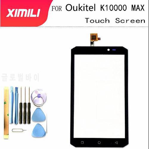 5.5inch FOR Oukitel K10000 max Touch Screen Glass100% Guarantee Original Digitizer Glass Panel Touch Replacement For K10000 MAX