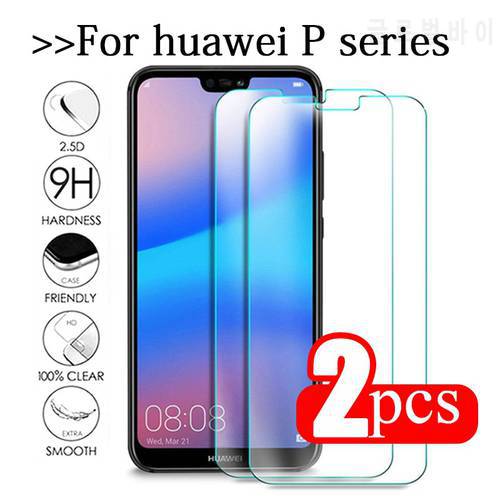 2pcs Tempered Glass For Huawei P20 Lite Glass Huawe P40 Light E P30 P 40 20 Pro P10 Plus P9 Mini P8 Screen Protector Safety Film