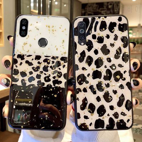 TRISEOLY Luxury Gold Foil Leopard Case For Xiaomi Mi A3 A2 Lite Mi A2 A1 Phone Case For Xiaomi Mi A1 A2 Cover Soft TPU Case