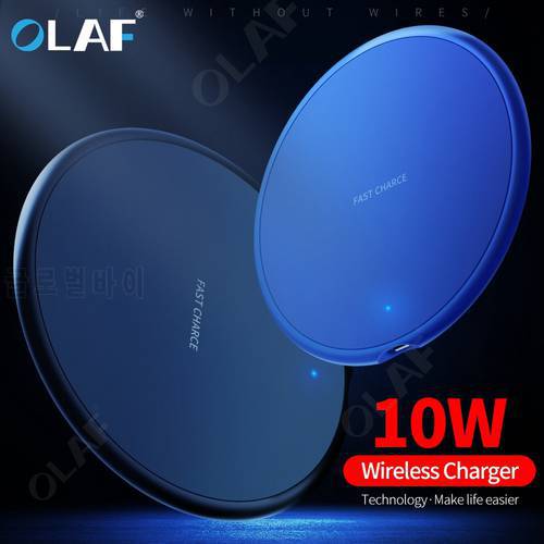 Olaf 10W Fast Wireless Charger For Samsung Galaxy S9/S9+ S10 S8 Note 8 USB Qi Charging Pad for iPhone 11 Pro XS Max XR X 8 Plus