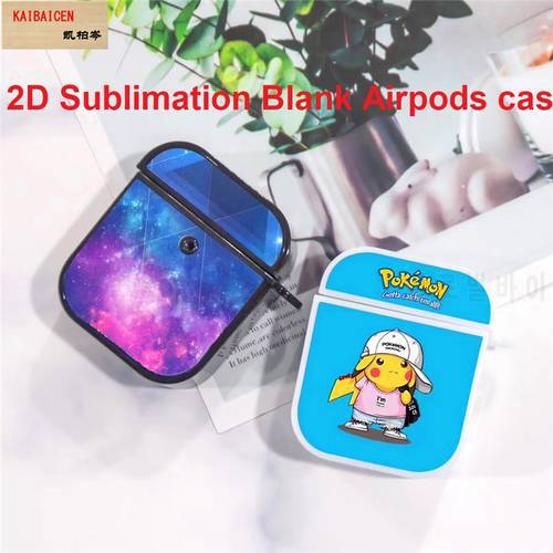 10pcs DIY Sublimation Case For Airpods Blank 2D Hard Cover For Airpods Pro 1/2/3 2022 Wireless Earphone Case