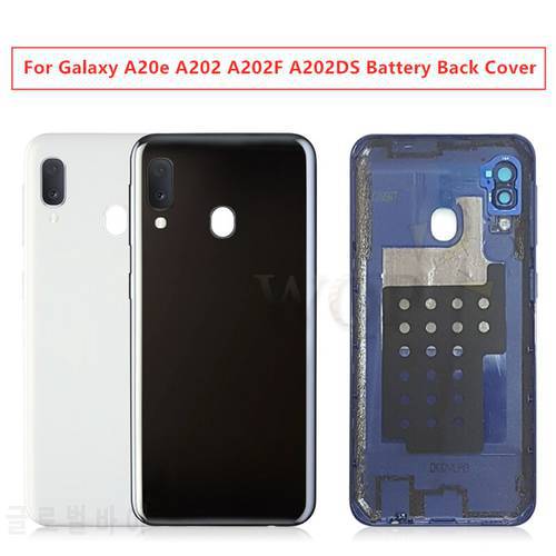 For Samsung Galaxy A20e A202 A202F A202DS Battery Back Cover Housing Battery Door Case With Adhesive Repair Parts