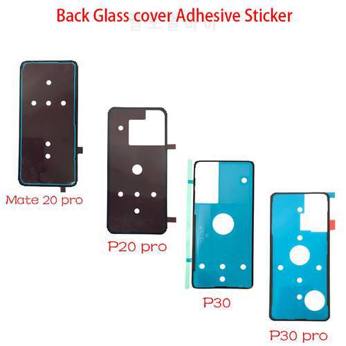 2Pcs/Lot, New For Huawei Honor 30 Mate 20 30 40 P20 P30 P40 Lite Pro Back Battery Cover Door sticker Adhesive glue tape