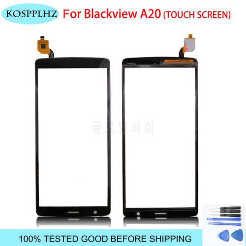 Black 5.5 inch front outer glass For Blackview A20 Touch Screen Touch Panel Lens Replacement black view a 20+ Tools