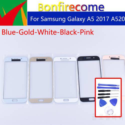A520 For Samsung Galaxy A5 2017 A520 A520F SM-A520F SM-A520F/DS Touch Screen Front Outer Glass TouchScreen Lens Replacement 5.2