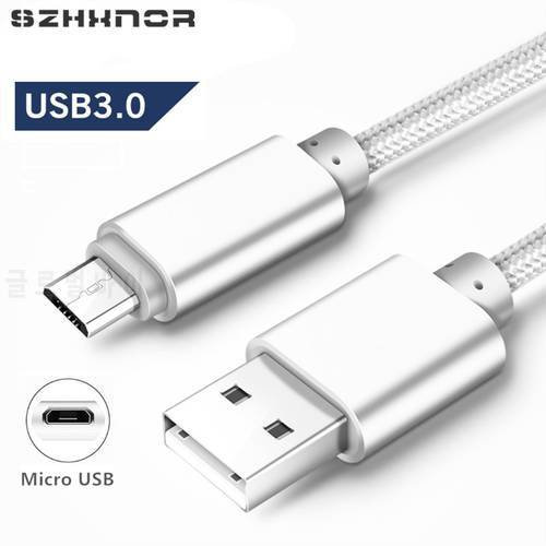 Micro USB fast Charging Cable For Samsung Galaxy A3/A5/A7 2016 J3/J5/J7 2017 S7 1/2/3 Meter Long Kabel Mobile Phone Charger Cord
