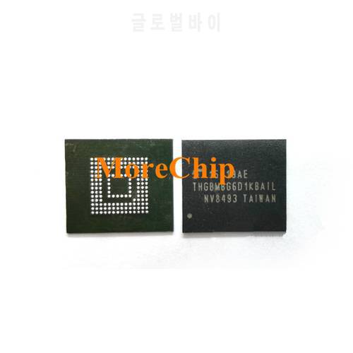 THGBMBG6D1KBAIL eMMC NAND flash memory BGA IC Chip 2pcs/lot