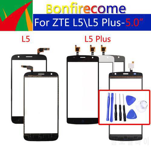 For ZTE Blade L5 L5 Plus L5Plus Touch Screen Panel Digitizer Sensor Front Glass Outer Touchscreen Replacement 5.0 inch