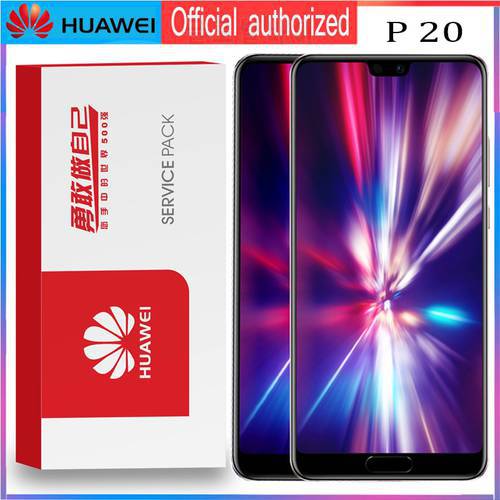 100% Original Display screen with Fingerprint for Huawei P20 LCD Touch Screen EML-L09 EML-L22 EML-L29 EML-AL00 Display