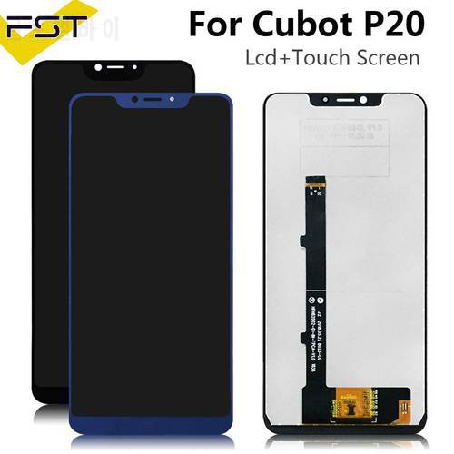 For 100% Original Cubot P20 LCD Display +Touch Screen Screen Digitizer Assembly Replacement 6.18 inch For New Cubot P20 Tested