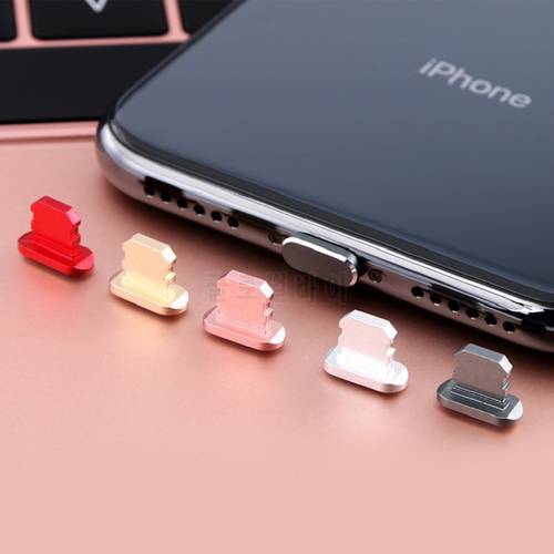 Metal Skin Charger Jack Anti Dust Plug for IPhone 11 Pro XS Max XR X 8 Plus Charging Plug Caps Dachshund Cover Phone Accessories