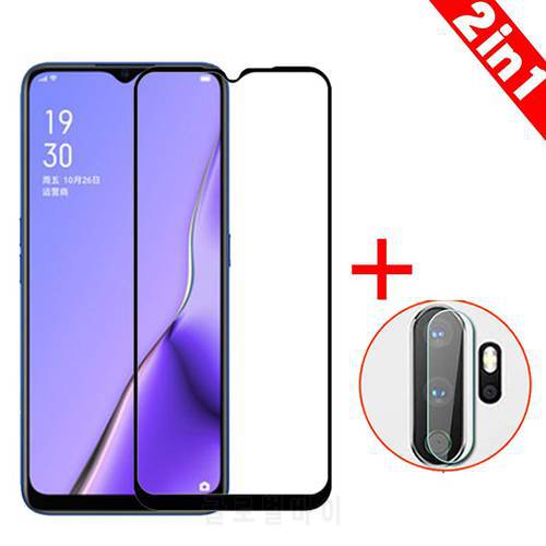 2-in-1 Camera Glass + Screen Tempered Glass For OPPO A9 2020 Screen Protector Glass On OPPO A5 2020 lens Glass