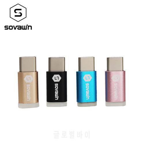 Sovawin Aluminum USB 3.1 Type-C Adapter Male to Micro USB Female OTG Data Sync Charger Type C Connector for Macbook for Xiaonmi