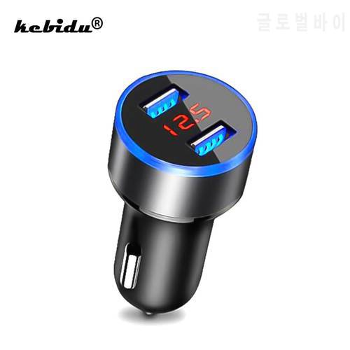 Dual USB Car Charger Adapter 3.1A Digital LED Voltage/Current Display Auto Vehicle Charger Cigarette Socket Lighter Phone Charge