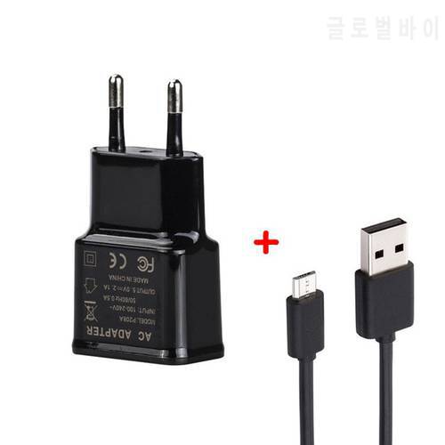 For Motorola Moto G4 G5 G5S G6 G7 E4 E5 C Plus Z2 Z3 Z4 P40 Play Power 5V 2A EU plug wall Charger Cable Fast charger Adapter