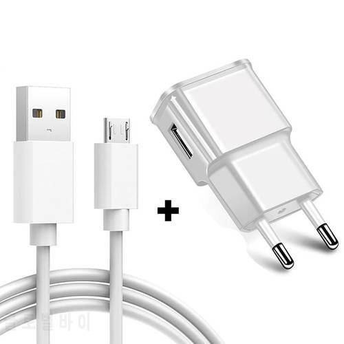 Micro USB Fast Charge Phone Cable For Samsung Galaxy J4 Core J6 Plus J3 J8 J7 J2 Pro 2018 Fast Charging EU Travel Phone Charger