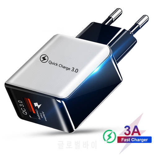 Quick Charge 3.0 4.0 USB Charger Universal 5V 3A Fast Charging Adapter For Samsung S10 Xiaomi Huawei Tablet Mobile Phone Charger