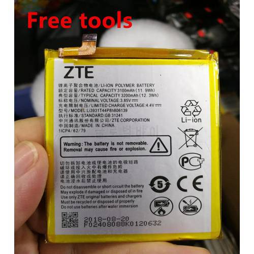 NEW 3.85V 3200mAh Li3931T44P8h806139 For ZTE Blade A4 A0722 V9 Battery+Free tools